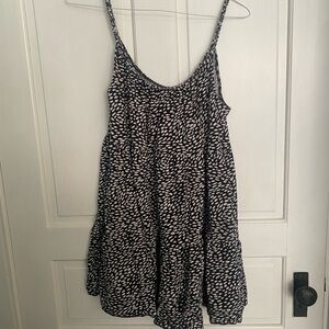 Old Navy Black and White Abstract Spot Dress